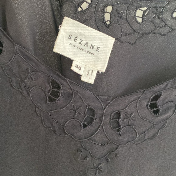 Sezane Paloma Silk Top SZ 36 US4 - Picture 4 of 6